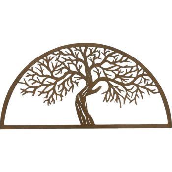 Semi Circle Tree Wall Art 80x40cm