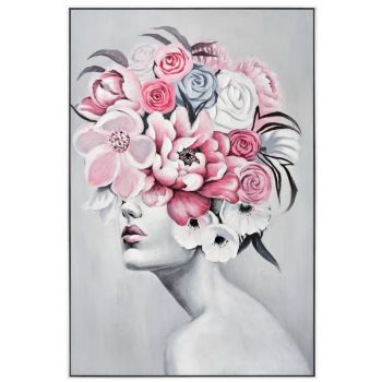 Porsche Lady Framed Canvas Wall Art 120cm