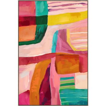 Grooves Framed Canvas 80x120cm