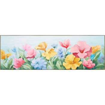 Keep It Simple Framed Canvas 150x50cm