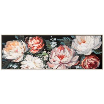 Blossoming Framed Artwork 150x50cm