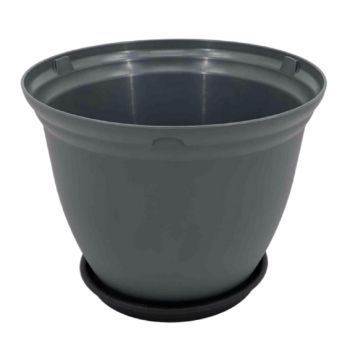bulk 12 Large Garden Pot & Saucer Assort 41cm