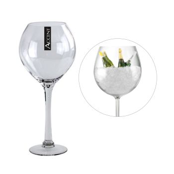 bulk 4 Glass Vase Wine Glass Flower 42cm