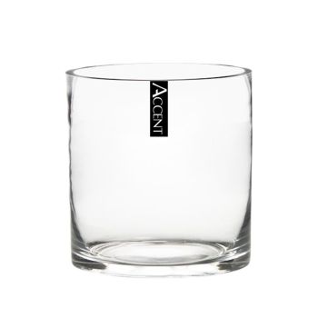 bulk 12 Glass Cylinder Vase 12cm