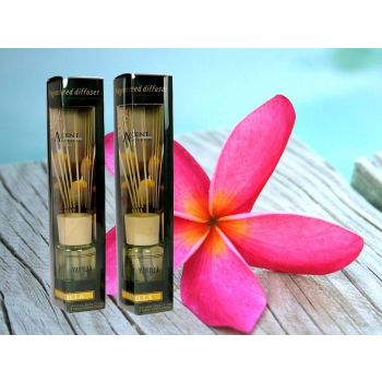 bulk 24 Scented Oil Diffuser Frangipani 50ml 8 Rattan Sticks