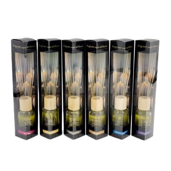 bulk 48 50Ml Fragrant Oil Diffuser 8 Rattan Sticks Assortedfragrance
