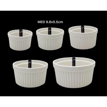 bulk 36 Medium New Bone China Ramekln 10x5cm