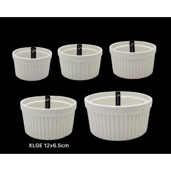 bulk 36 Xlarge New Bone China Ramekln 12x6cm
