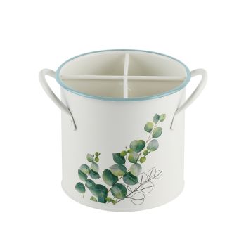 Eucalyptus Metal Utensil Holder 13x18cm