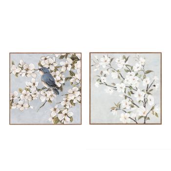Set 2 Blossom Wall Art Assort 30cm