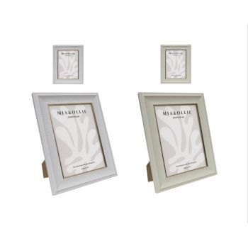Set 2 Photo Frame Sara '5x7in" Assort 18cm