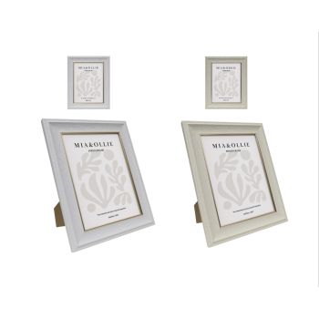 Set 2 Photo Frame Sara '6x8in' Assort 20cm