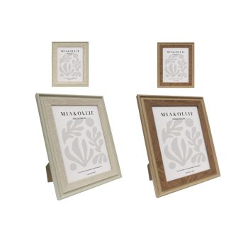 Set 2 Photo Frame Elise '6x8in' Assort 20cm