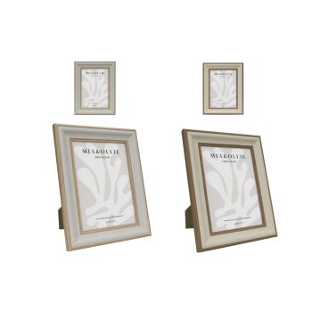 Set 2 Photo Frame Sandy '5x7in" Assort 18cm