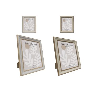 Set 2 Photo Frame Sandy '8x10in' Assort 25cm
