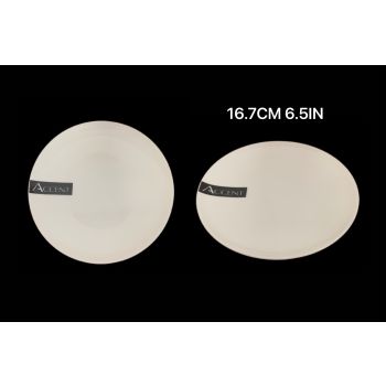 bulk 24 White Bone China Side Plate 17x2cm