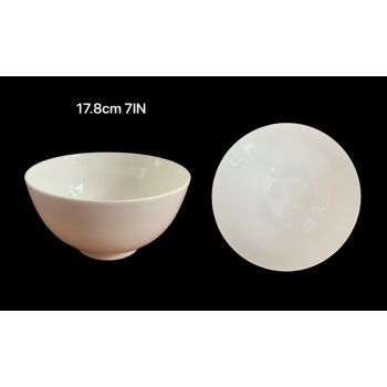 bulk 24 White Fine Bone China Bowl 18x10cm