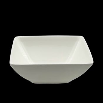 bulk 24 White Bone China Square Bowl 16x10cm