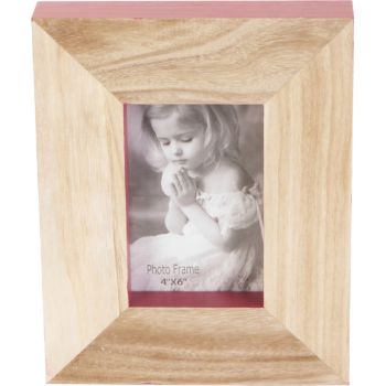 Wood Single Photo Frame 23cm