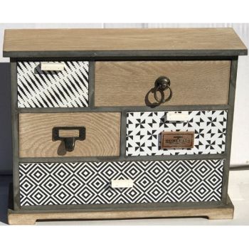 Small 5 Drawer Cabinet 35cm