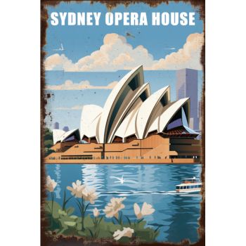 Sydney Opera House Wall Art 20x30cm