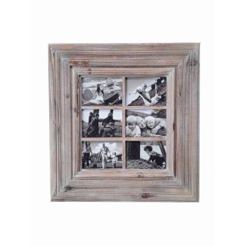 Rustic 6 Opening Photo Frame 64cm
