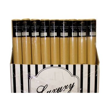 bulk 50 Brown Paper Gift Wrap 70Cmx4M 38Cm Core