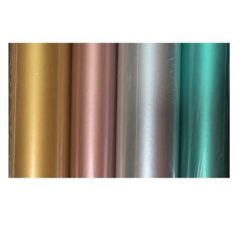 bulk 50 Metallic Gift Wrap Assort 3.5cm Core 200cm