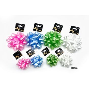 bulk 24 Satin Gift Bow 10cm Assort Cols