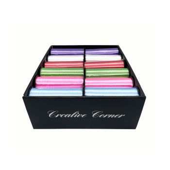 bulk 24 Satin Curling Ribbon On Spool 5mmx70m Assorted