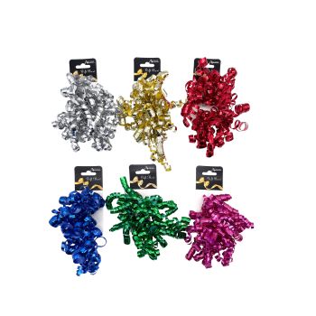 bulk 24 Metallic Curling Ribbon Assort Cols