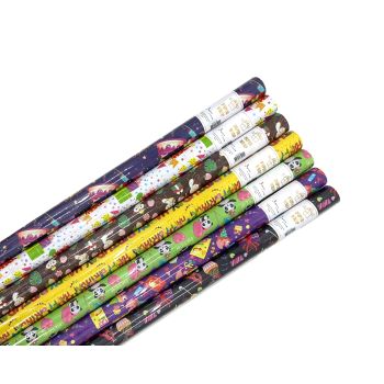 bulk 50 New Happy Birthday Gift Wrap 70Cmx3M 38Mm Core