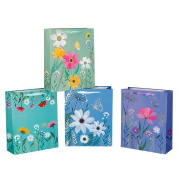 bulk 24 Xlarge Blossom Meadow Gift Bag Assort 42cm