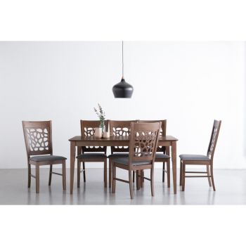 Mesi Timber Dining Chair x2  - Cocoa  