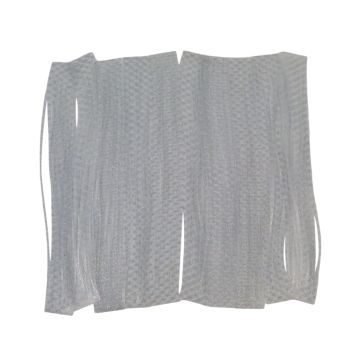 Artizan 22 strand silicon skirt, Natural Clear Silver, Pack of 20