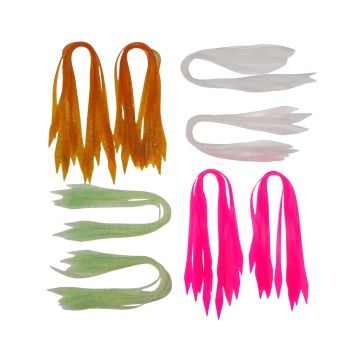 Artizan Silicon Lure Tails, Hot Pink, Pack of 20