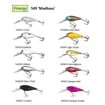 Finesse 'Madbass' Herringbone, 85mm Deep Diving Crankbait