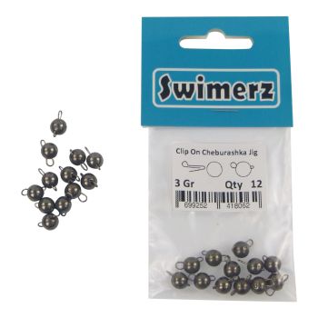 Swimerz 3 Gram Cheburashka Clip-On Jig Head 12 Pack