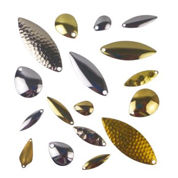 Artizan Smooth Colorado Blade, Brass, 17mmL x 13mmW, Qty 5