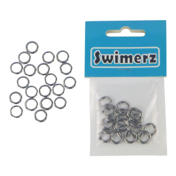 Swimerz Solid Jigging Rings, 11mm, 20 pack