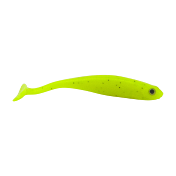Swimerz Soft Shad 100mm Paddle Tail lure, Chartruese, 6 pack