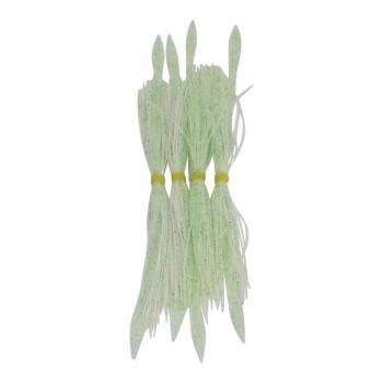 Dekoi Tailed Lure Skirts, Lumo White