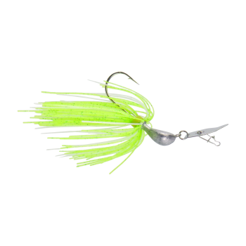 Dekoi 7gm Bladed Swim Jig, Chatterbait, Green Flash, 2 pack