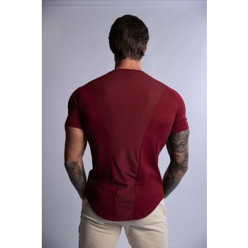 HARD HITTERS RAGLAN CREW TEE BURGUNDY LARGE
