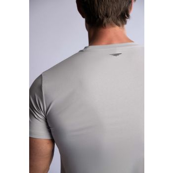 HARD HITTERS SLIM FIT COTTON TEE SILVER BLUE MEDIUM