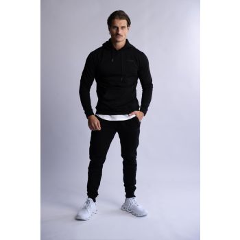 HARD HITTERS SLIM FIT TERRY JOGGERS BLACK X-LARGE