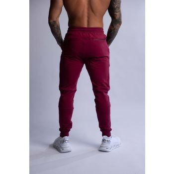 HARD HITTERS SLIM FIT TERRY JOGGERS BURGUNDY X-LARGE
