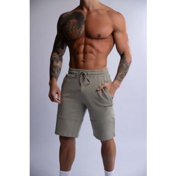 HARD HITTERS SLIM FIT TERRY SHORTS SAGE X- LARGE