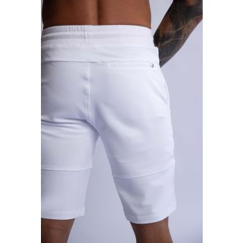 HARD HITTERS SLIM FIT TERRY SHORTS WHITE MEDIUM