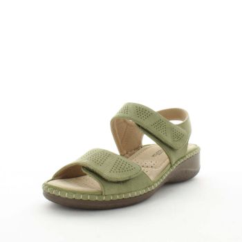 AEROCUSHION Women's MANELA Sandals Olive Brushed Shoe 7US